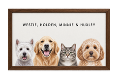 Custom Four Pet Portrait — gallery 03 — Dear Paw Studio