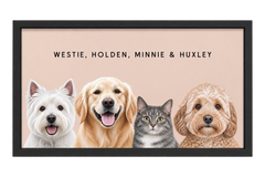 Custom Four Pet Portrait — gallery 05 — Dear Paw Studio