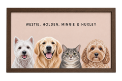 Custom Four Pet Portrait — gallery 07 — Dear Paw Studio