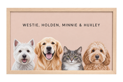 Custom Four Pet Portrait — gallery 08 — Dear Paw Studio