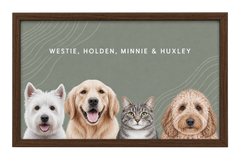 Custom Four Pet Portrait — gallery 15 — Dear Paw Studio