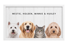 Custom Four Pet Portrait — gallery 18 — Dear Paw Studio