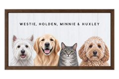 Custom Four Pet Portrait — gallery 23 — Dear Paw Studio