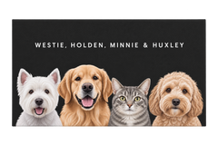 Custom Four Pet Portrait — gallery 27 — Dear Paw Studio
