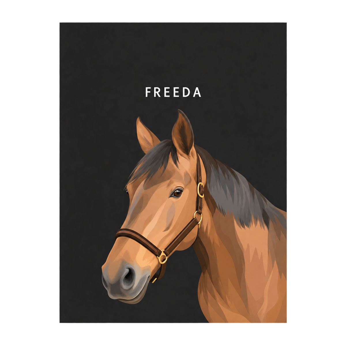 Custom Horse Portrait — gallery 03 — Dear Paw Studio