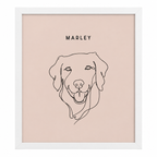Custom One Pet Line Drawing Portrait — gallery 02 — Dear Paw Studio