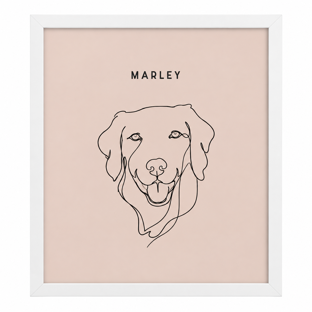 Custom One Pet Line Drawing Portrait — gallery 02 — Dear Paw Studio