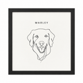 Custom One Pet Line Drawing Portrait — gallery custom-line-drawing-one-pet-portrait — Dear Paw Studio