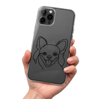 Custom Line Style Pet Portrait Phone Cases — gallery 02 — Dear Paw Studio