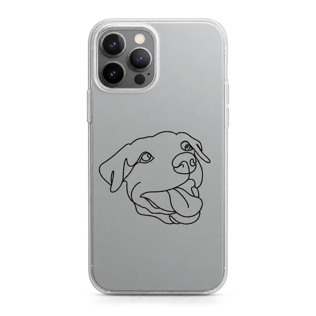 Custom Line Style Pet Portrait Phone Cases — gallery custom-memorial-pet-portrait-phone-cases-copy — Dear Paw Studio