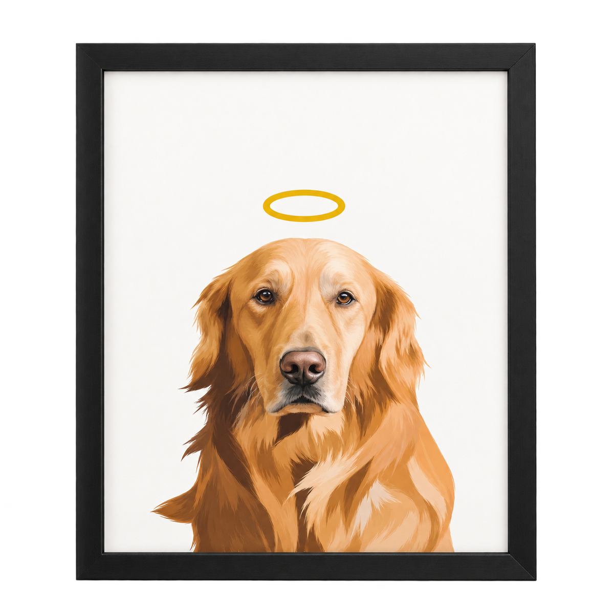 Custom Memorial Pet Portrait w/ Halo — gallery 06 — Dear Paw Studio