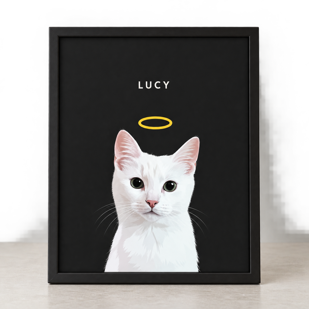 Custom Memorial Pet Portrait w/ Halo — gallery 18 — Dear Paw Studio