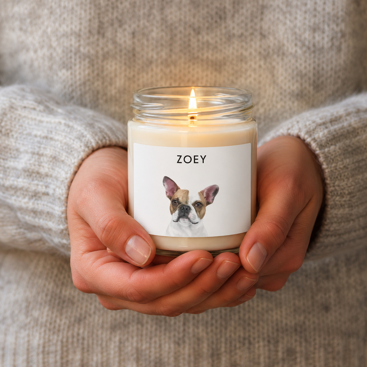 Custom One Pet Portrait Candle — gallery 02 — Dear Paw Studio