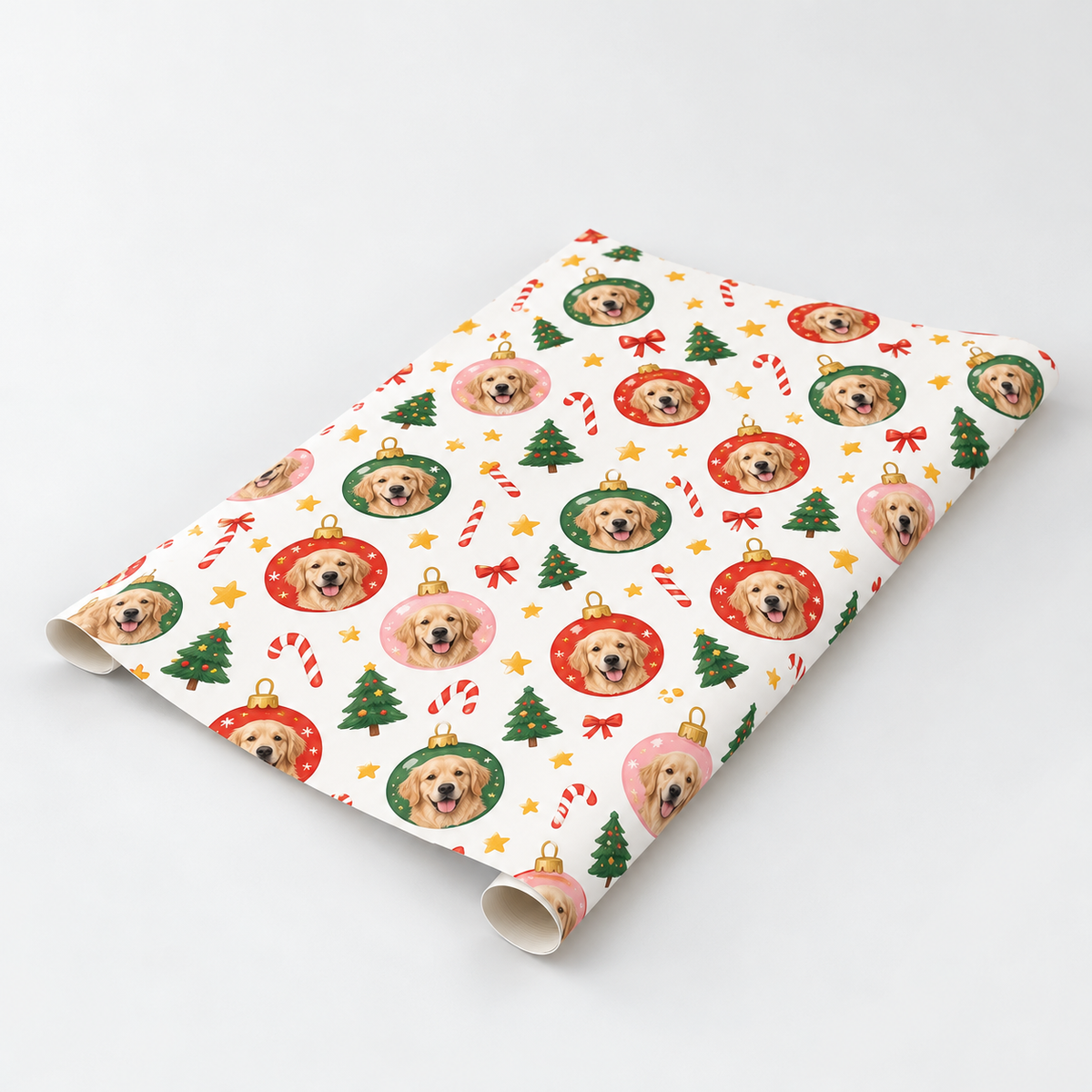 Custom One Pet Print Portrait Wrapping Paper — gallery 05 — Dear Paw Studio