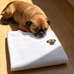 Custom Embroidered Pet Crewneck — gallery 03 — Dear Paw Studio