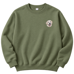 Custom Embroidered Pet Crewneck — gallery 11 — Dear Paw Studio