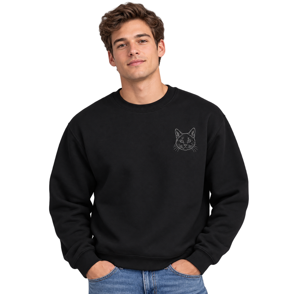 Custom Embroidered Pet Crewneck — gallery 19 — Dear Paw Studio