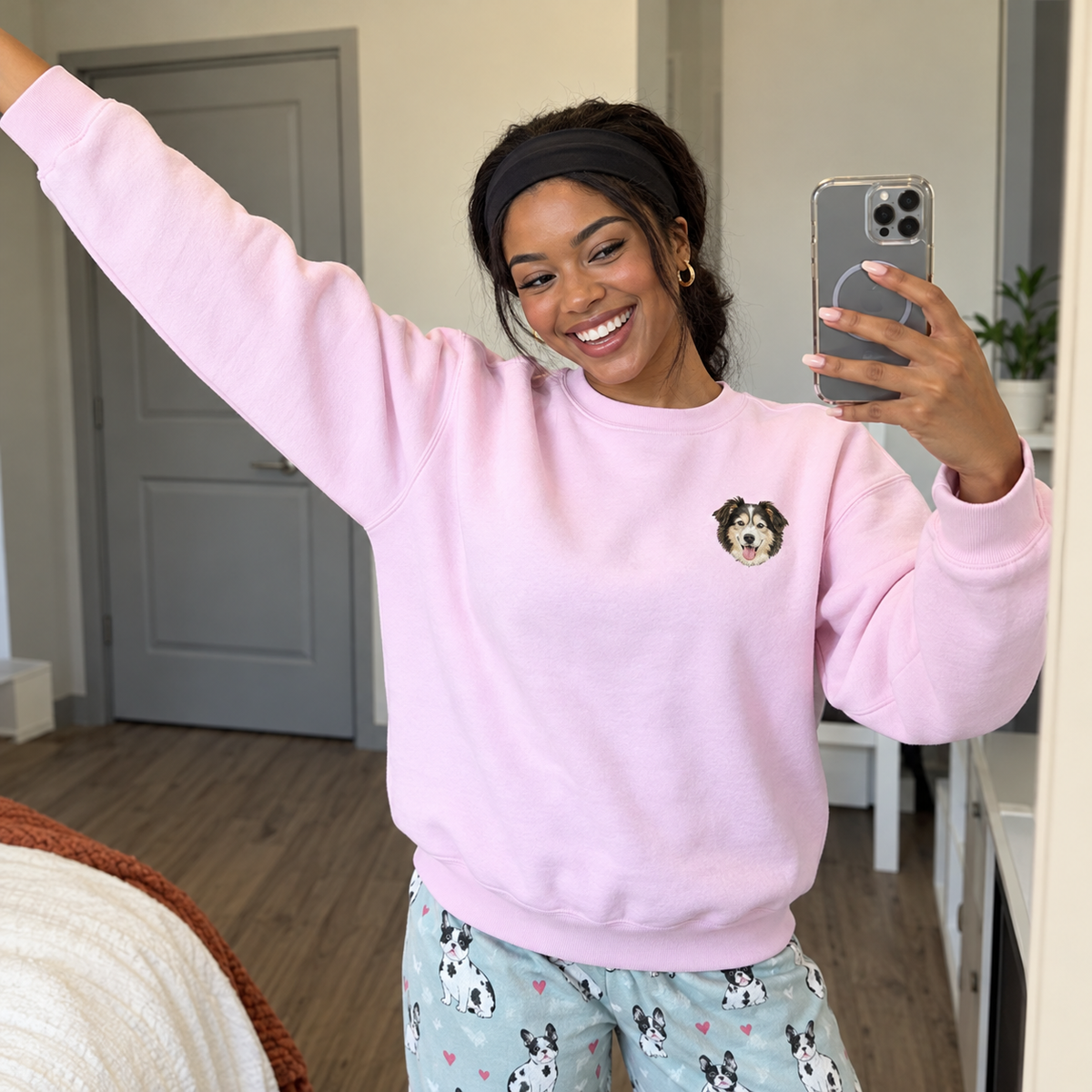 Custom Embroidered Pet Crewneck — gallery 26 — Dear Paw Studio