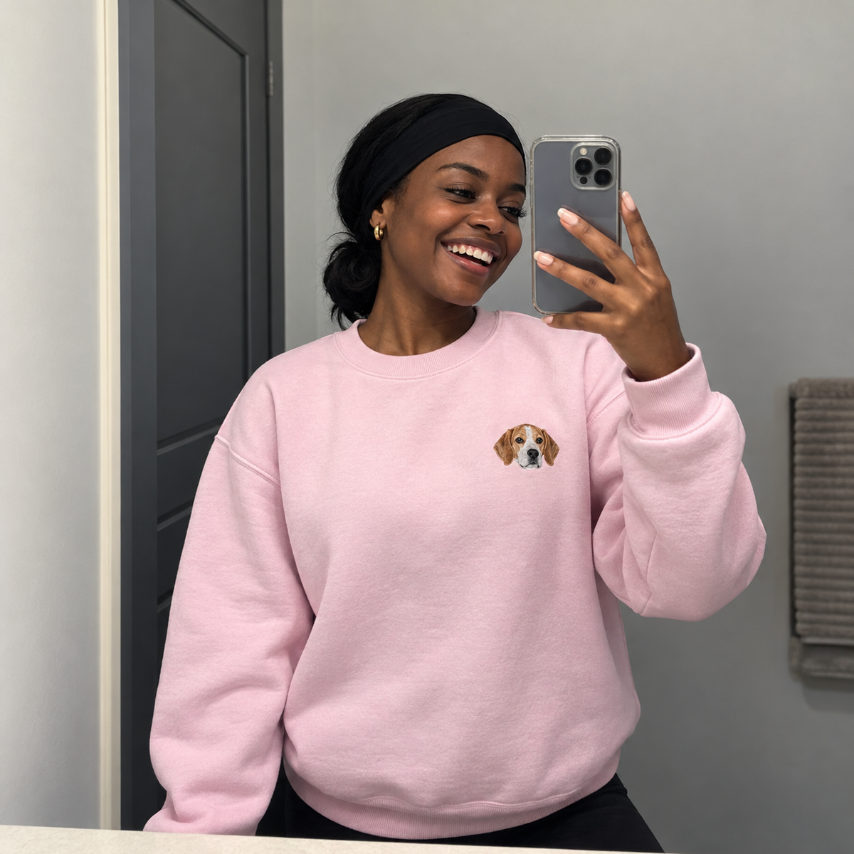 Custom Embroidered Pet Crewneck — gallery 27 — Dear Paw Studio