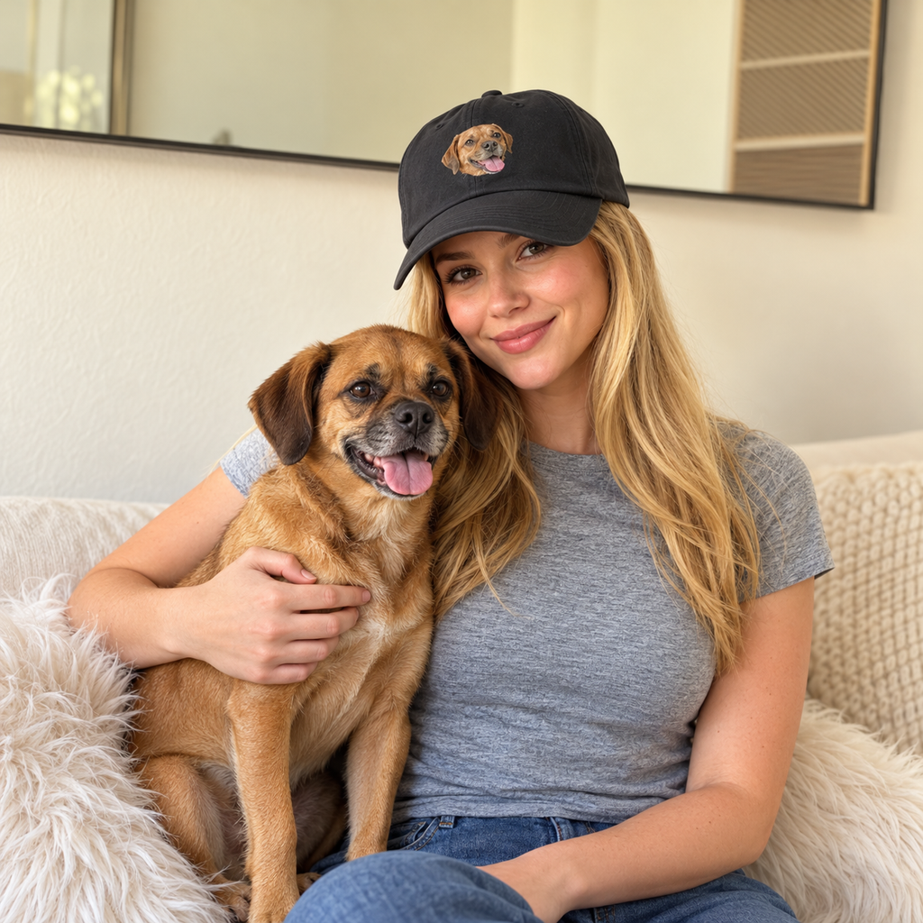 Custom Embroidered Pet Dad Hat — gallery 04 — Dear Paw Studio