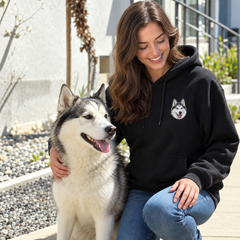 Custom Embroidered Pet Hoodie — gallery 03 — Dear Paw Studio