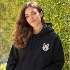 Custom Embroidered Pet Hoodie — gallery 04 — Dear Paw Studio
