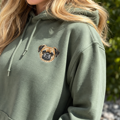 Custom Embroidered Pet Hoodie — gallery 06 — Dear Paw Studio