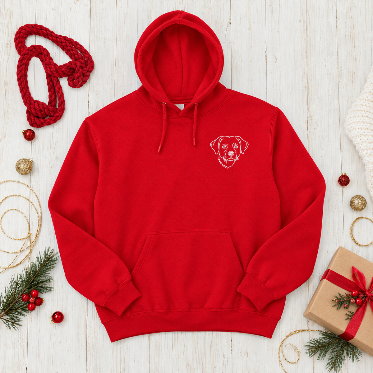 Custom Embroidered Pet Hoodie — gallery 36 — Dear Paw Studio