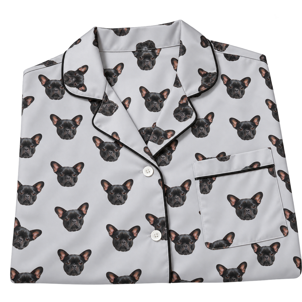 Custom Pet Face Pajama Long Sleeve Shirt — gallery 03 — Dear Paw Studio