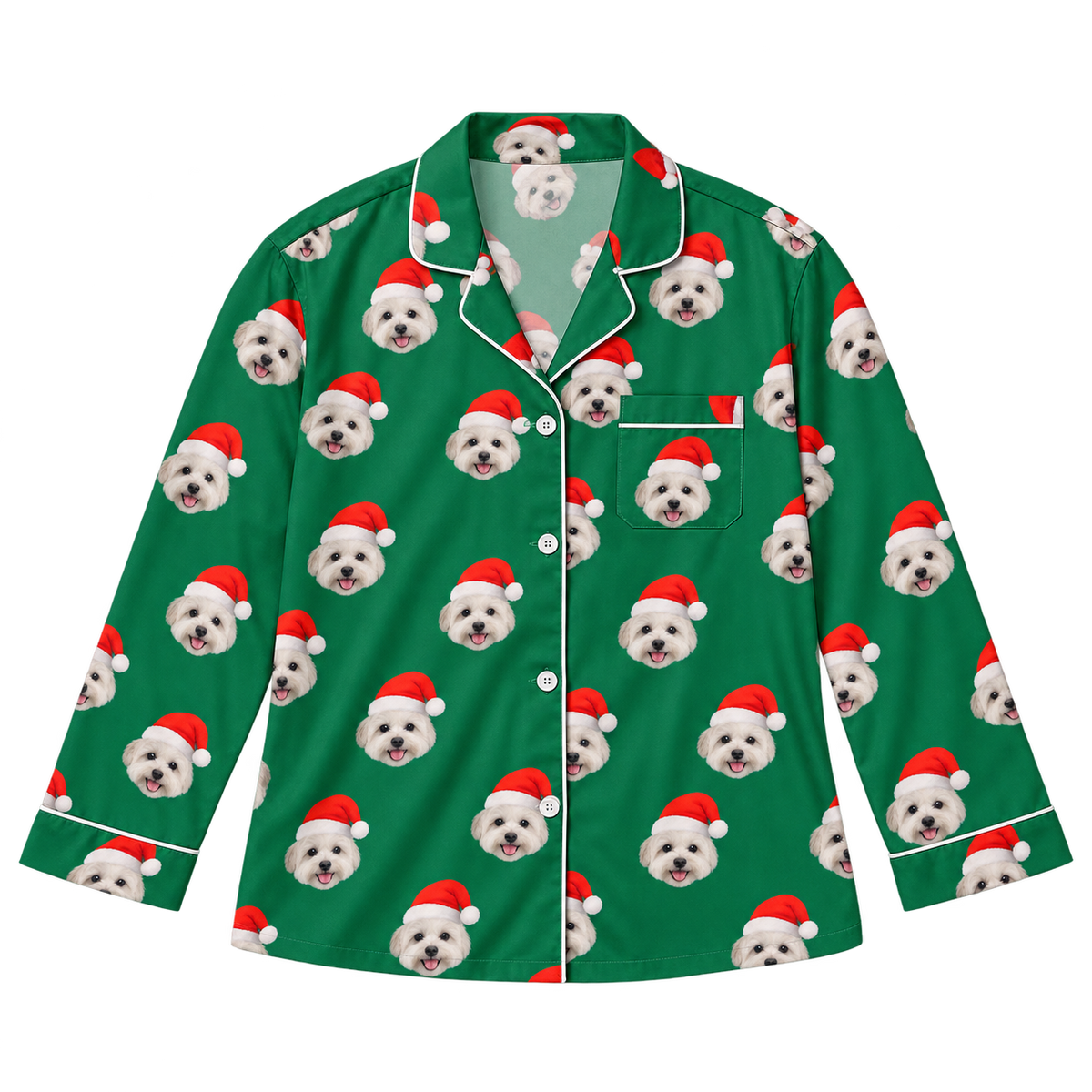 Custom Pet Face Pajama Long Sleeve Shirt — gallery 14 — Dear Paw Studio