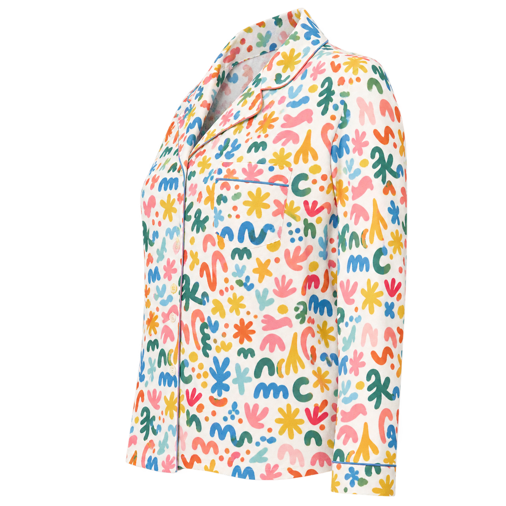 Pet Inspired Print Pajama Long Sleeve Shirt — gallery 04 — Dear Paw Studio