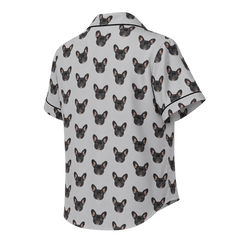 Custom Pet Face Pajama Short Sleeve Shirt — gallery 03 — Dear Paw Studio