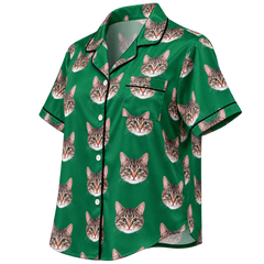Custom Pet Face Pajama Short Sleeve Shirt — gallery 11 — Dear Paw Studio