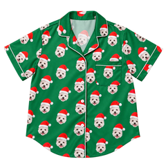 Custom Pet Face Pajama Short Sleeve Shirt — gallery 12 — Dear Paw Studio