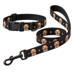 Custom Pet Portrait Collar & Leash — gallery custom-pet-portrait-collar-leash — Dear Paw Studio
