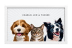 Custom Three Pet Portrait — gallery 07 — Dear Paw Studio