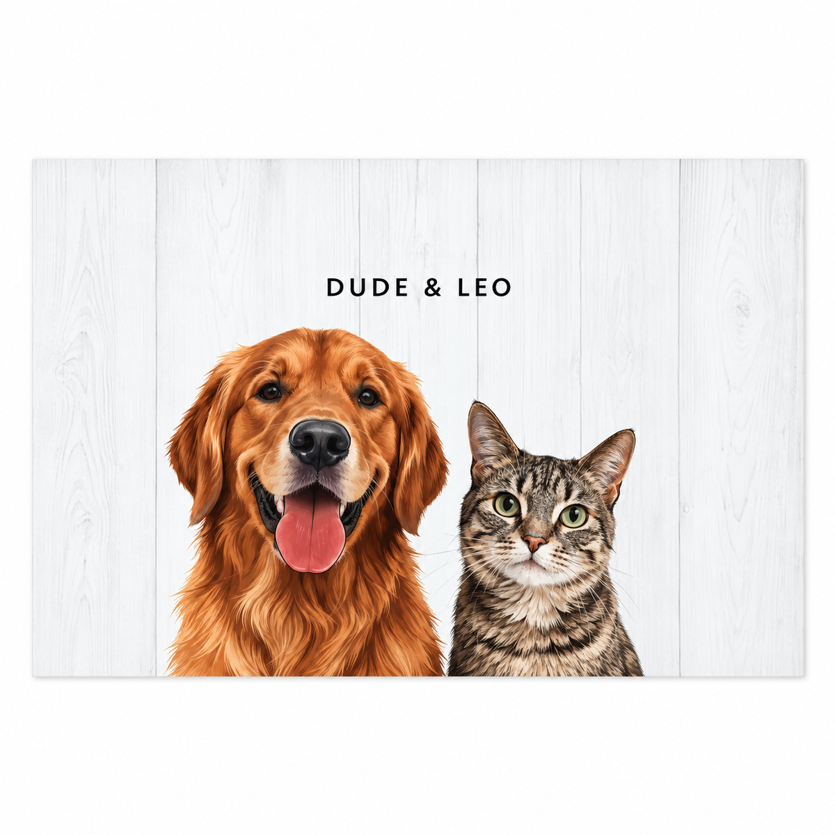 Custom Two Pet Portrait — gallery 05 — Dear Paw Studio