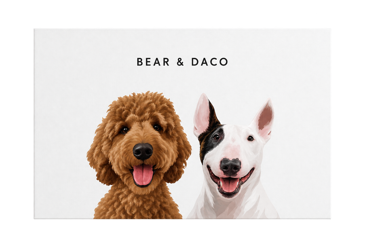 Custom Two Pet Portrait — gallery 13 — Dear Paw Studio