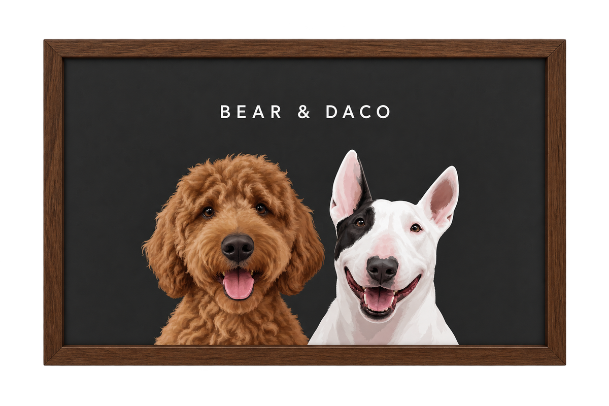 Custom Two Pet Portrait — gallery 15 — Dear Paw Studio