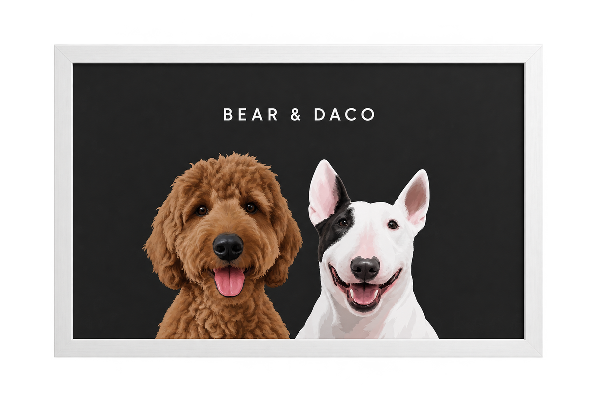 Custom Two Pet Portrait — gallery 16 — Dear Paw Studio