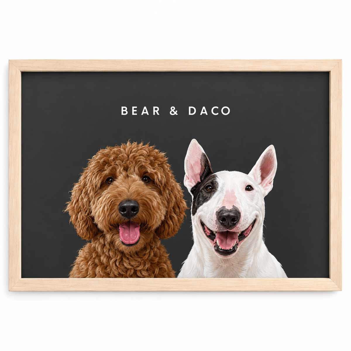 Custom Two Pet Portrait — gallery 24 — Dear Paw Studio