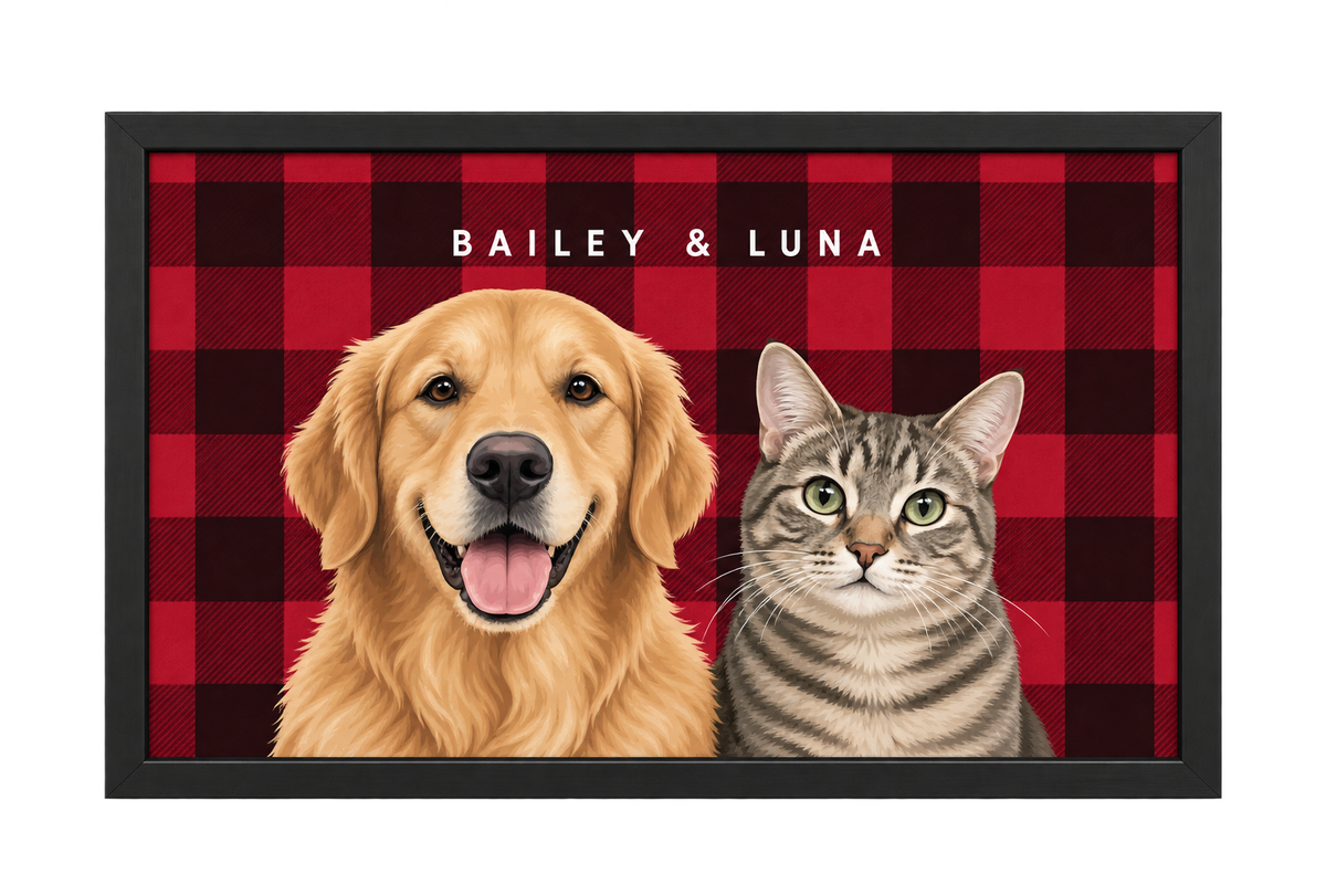Custom Two Pet Portrait — gallery 27 — Dear Paw Studio