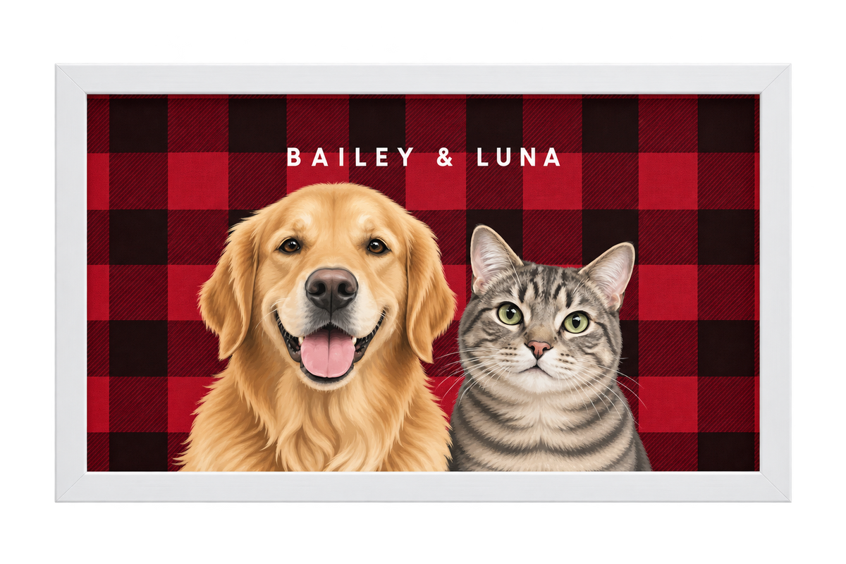 Custom Two Pet Portrait — gallery 28 — Dear Paw Studio
