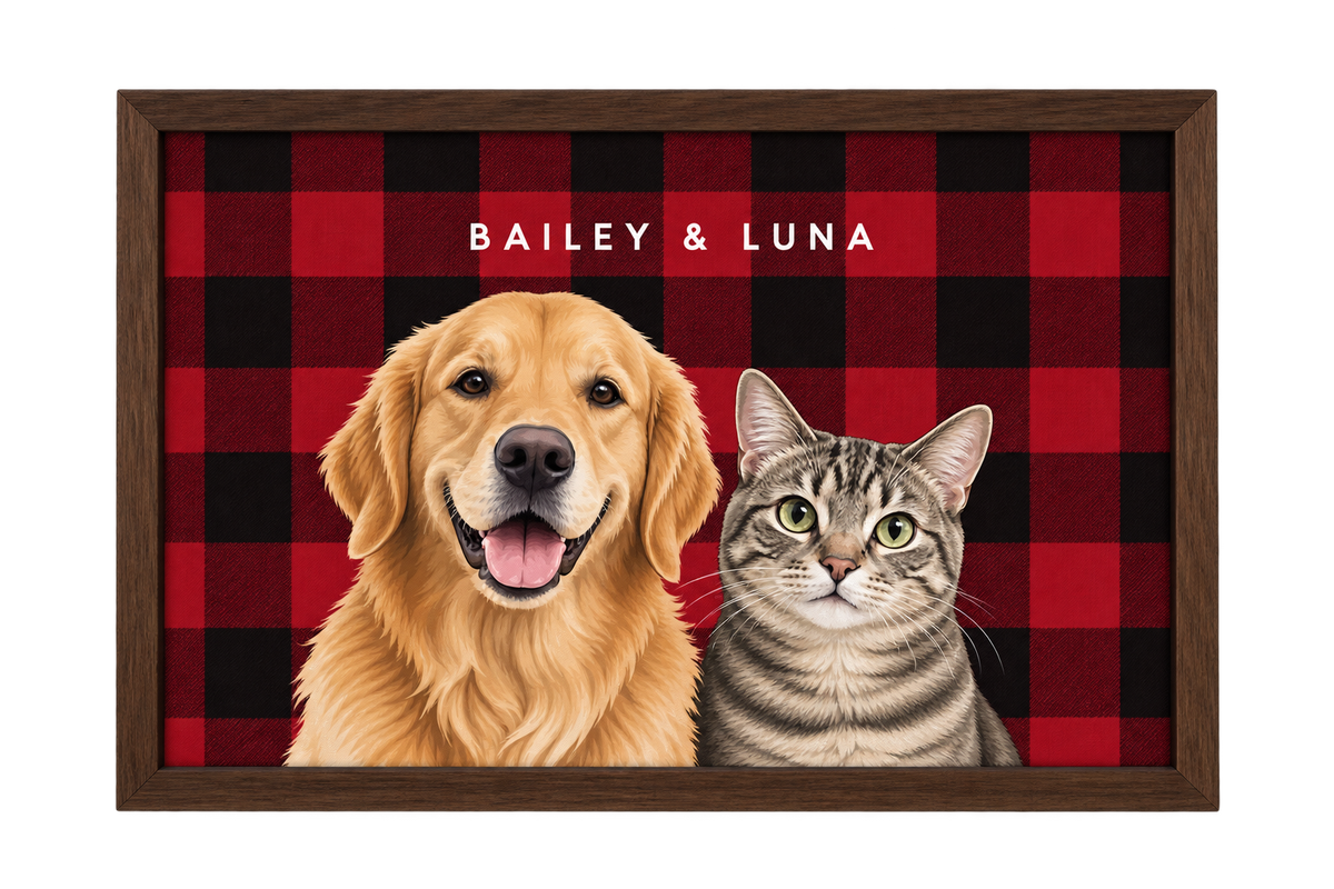Custom Two Pet Portrait — gallery 29 — Dear Paw Studio