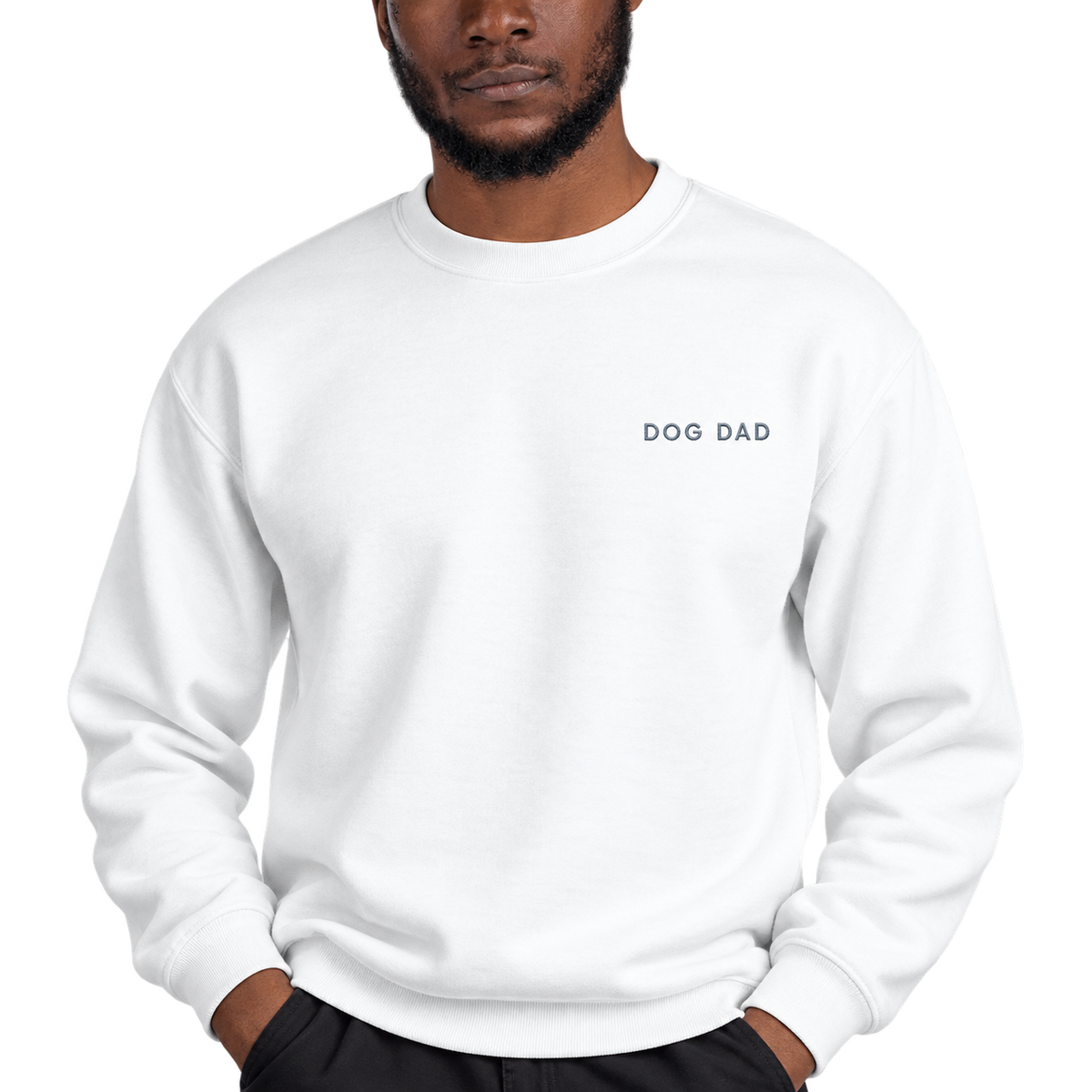 Dog Dad Embroidered Pet Crewneck — gallery 02 — Dear Paw Studio