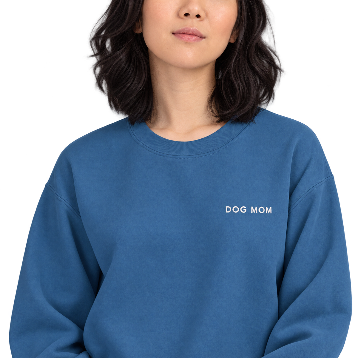 Dog Mom Embroidered Pet Crewneck — gallery 03 — Dear Paw Studio