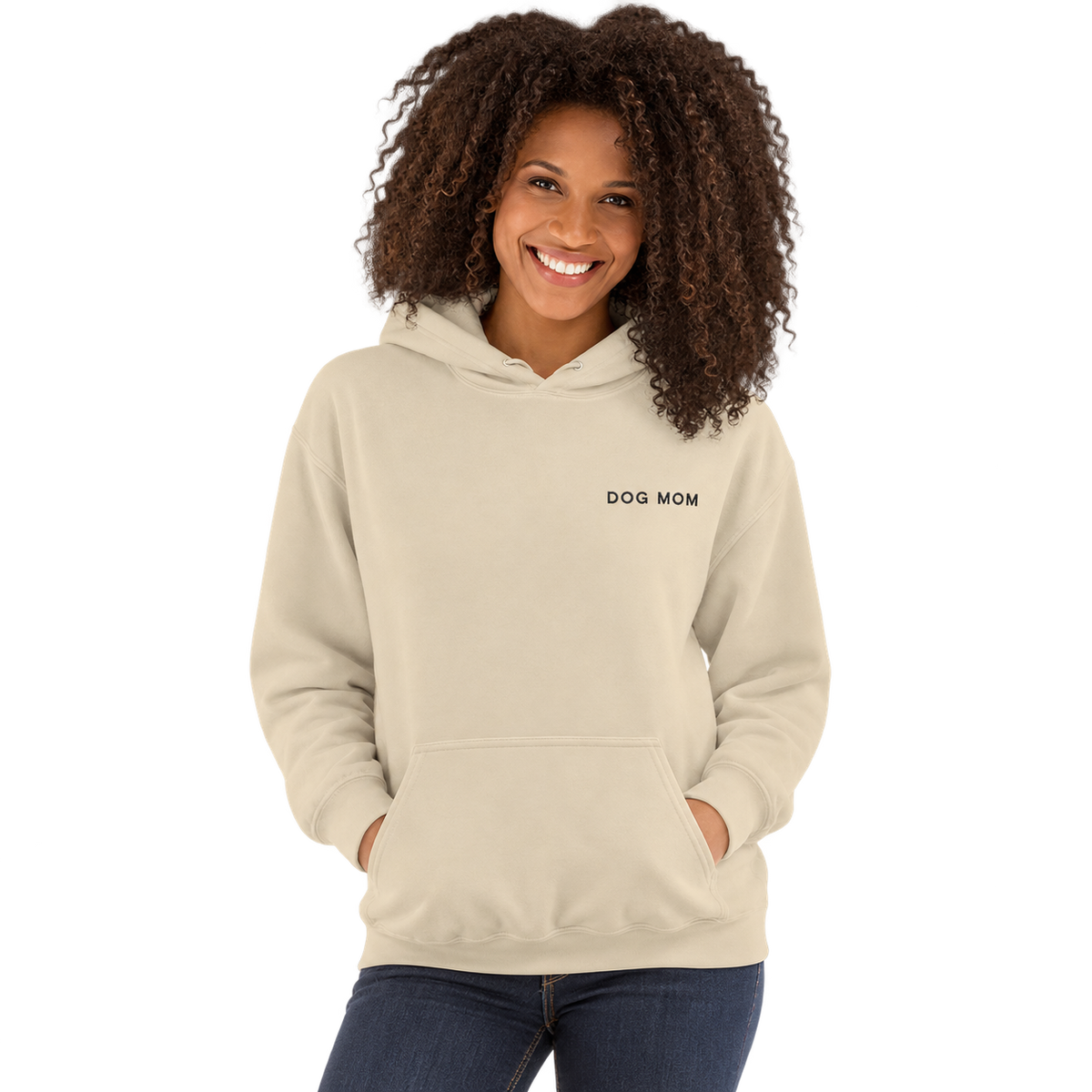 Dog Mom Embroidered Hoodie — gallery 03 — Dear Paw Studio