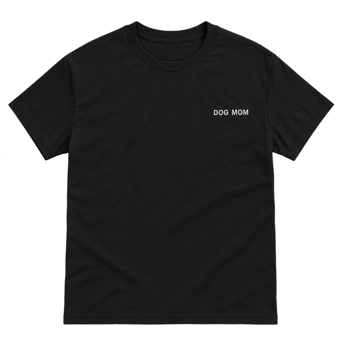 Dog Mom Embroidered T-Shirt — gallery dog-mom-embroidered-t-shirt — Dear Paw Studio