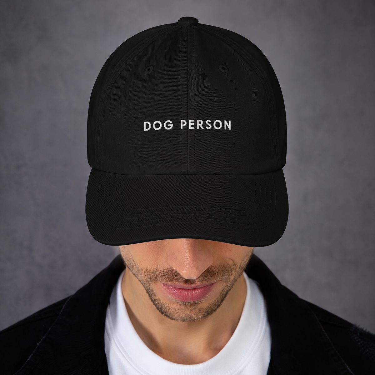 Dog Person Dad Hat — gallery dog-person-embroidered-dad-hat — Dear Paw Studio
