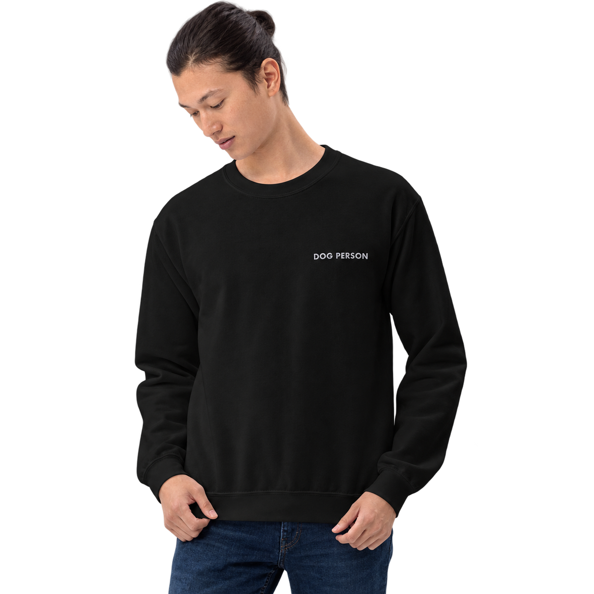 Dog Person Embroidered Pet Crewneck — gallery dog-person-embroidered-pet-crewneck — Dear Paw Studio